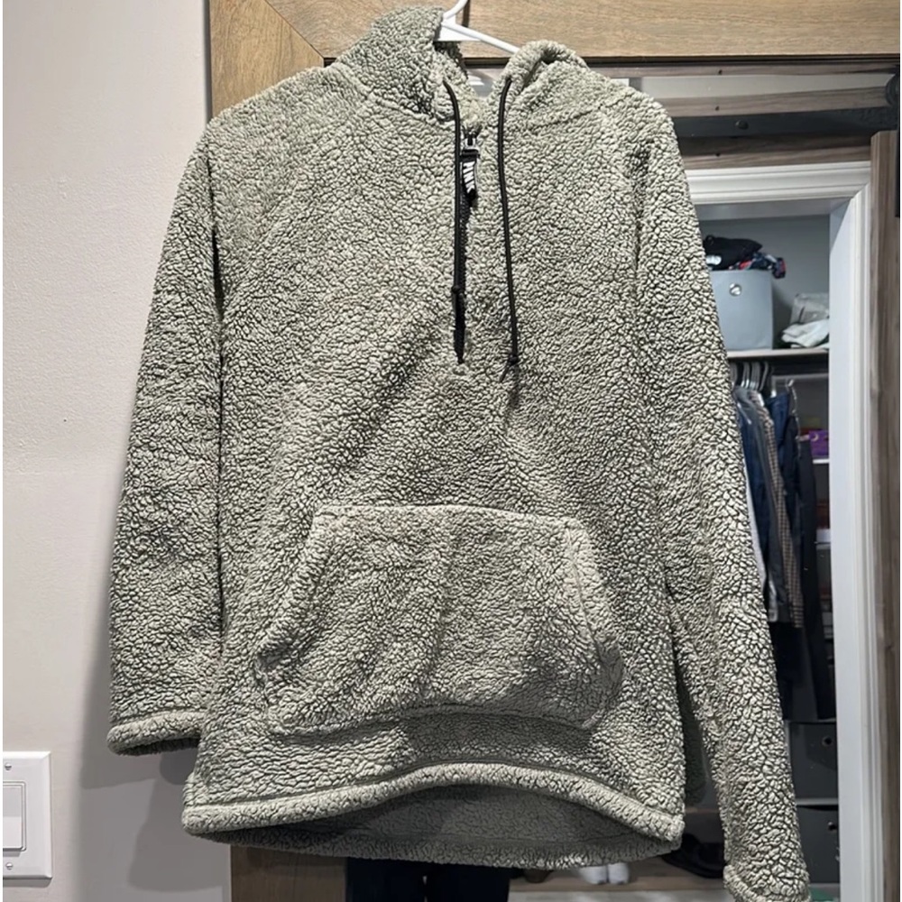Pink Sherpa hoodie